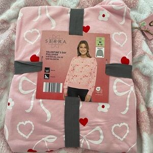 Serra Pink Heart and Bow Hoodie